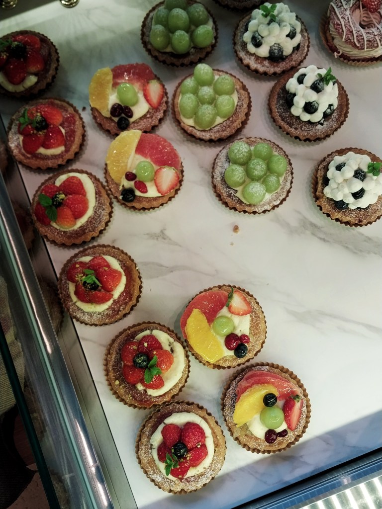 Fruit Tarts at a Bakery in Suwon outside of Seoul