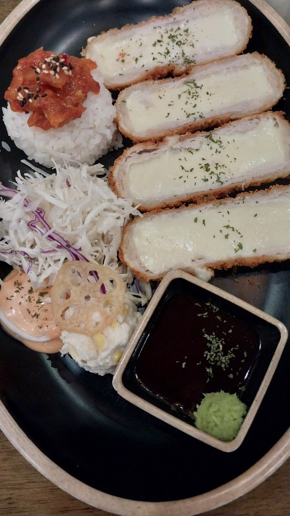 Cheese stuffed Tonkatsu in Korea outside of Seoul
